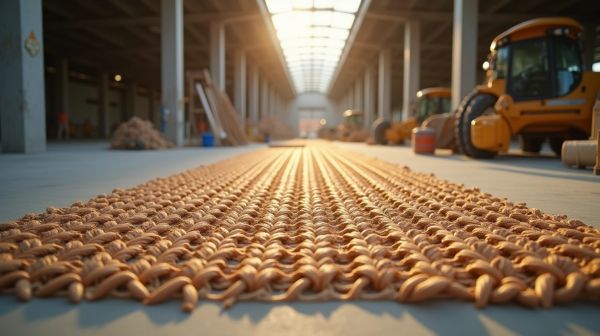 Top rental mats for resilient support in construction projects